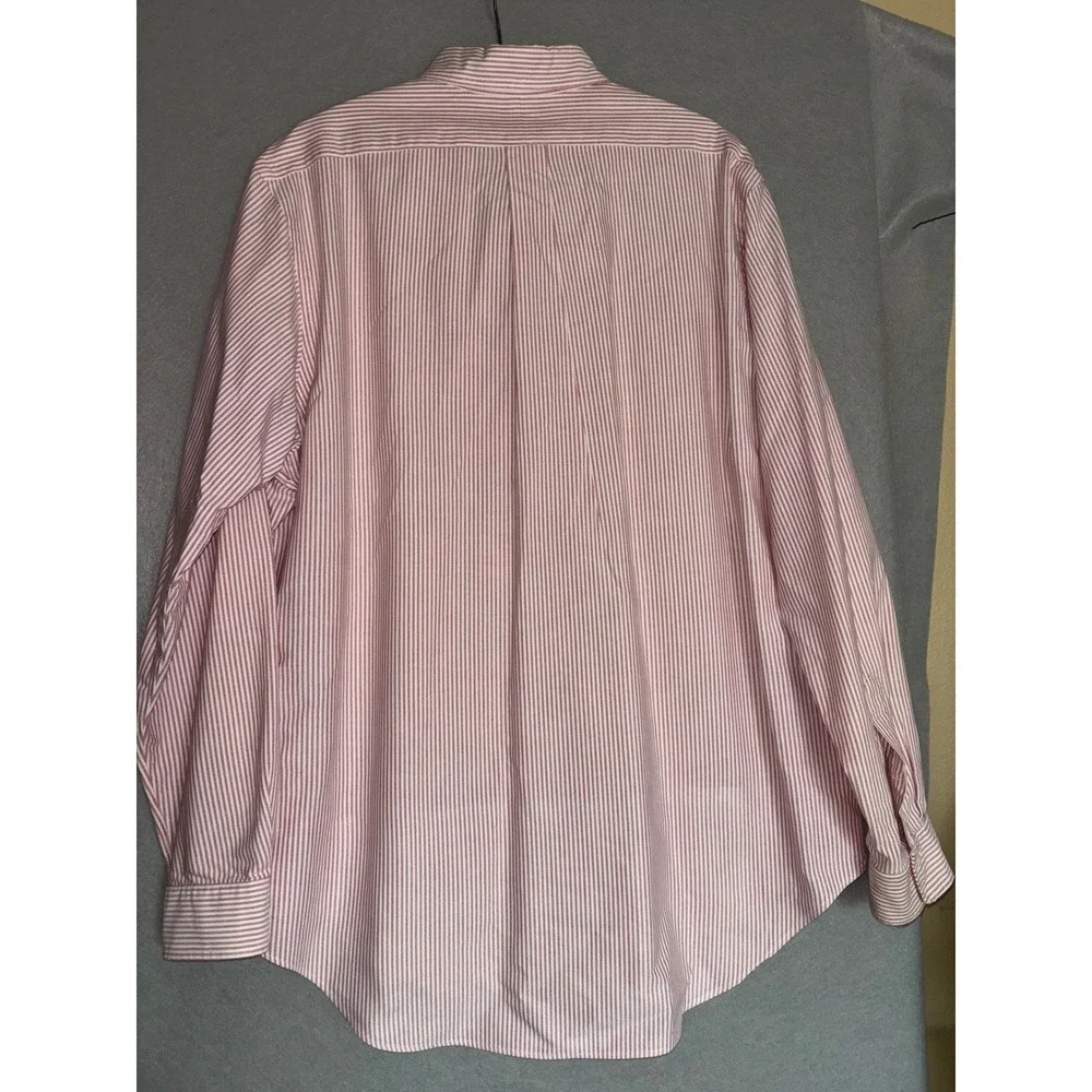 Ralph Lauren Mens 17-36 Long Sleeve Striped Button Down Shirt Classic Fit Office - Picture 2 of 5